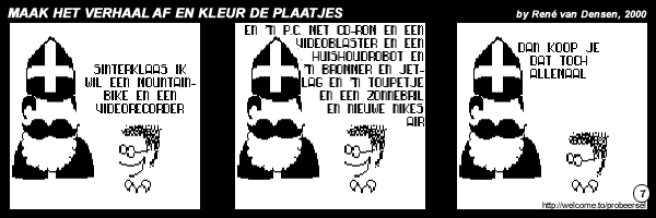 Maak Het Verhaal Af En Kleur De Plaatjes - strip 7