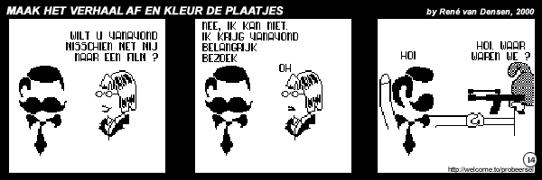 Maak Het Verhaal Af En Kleur De Plaatjes - strip 14
