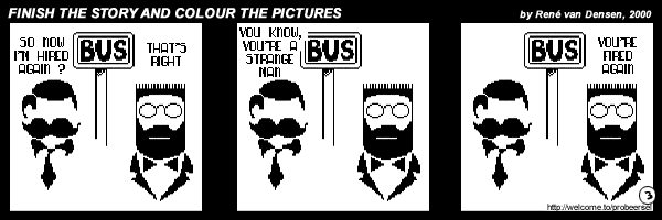 Finish The Story And Colour The Pictures - strip 3