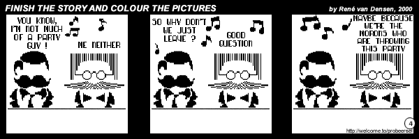 Finish The Story And Colour The Pictures - strip 4