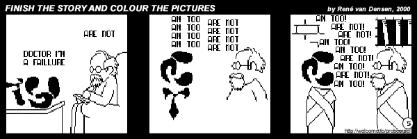Finish The Story And Colour The Pictures - strip 5