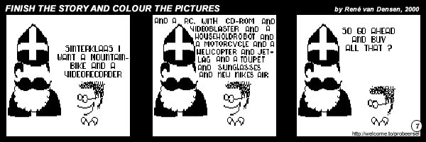 Finish The Story And Colour The Pictures - strip 7