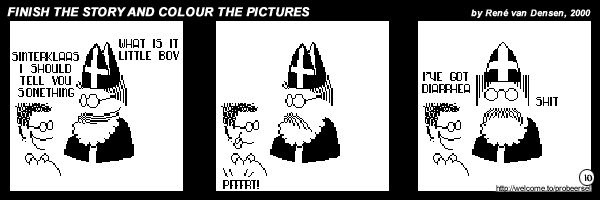 Finish The Story And Colour The Pictures - strip 10