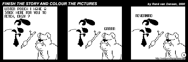 Finish The Story And Colour The Pictures - strip 11