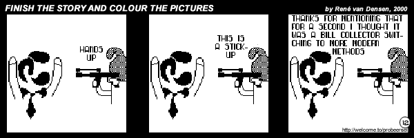 Finish The Story And Colour The Pictures - strip 12