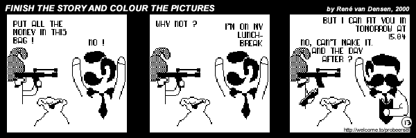 Finish The Story And Colour The Pictures - strip 13