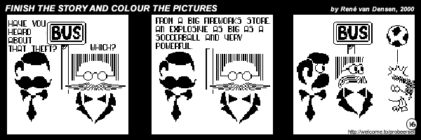 Finish The Story And Colour The Pictures - strip 16