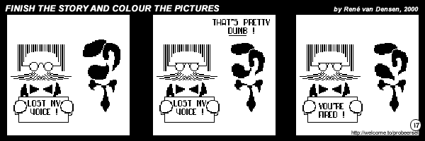 Finish The Story And Colour The Pictures - strip 17