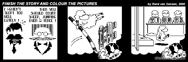 Finish The Story And Colour The Pictures - strip 19