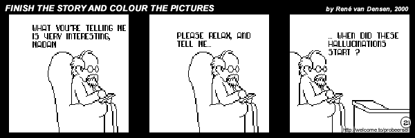 Finish The Story And Colour The Pictures - strip 21