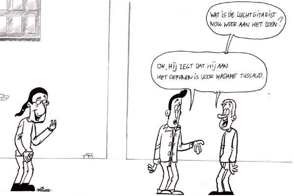 Luchtgitarist door Wouter Goudswaard